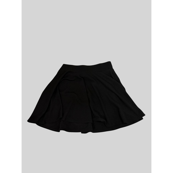Urban Coco Pants - Urban Coco Black Skort Womens Size M High Rise Mini Elastic Waistband Flared